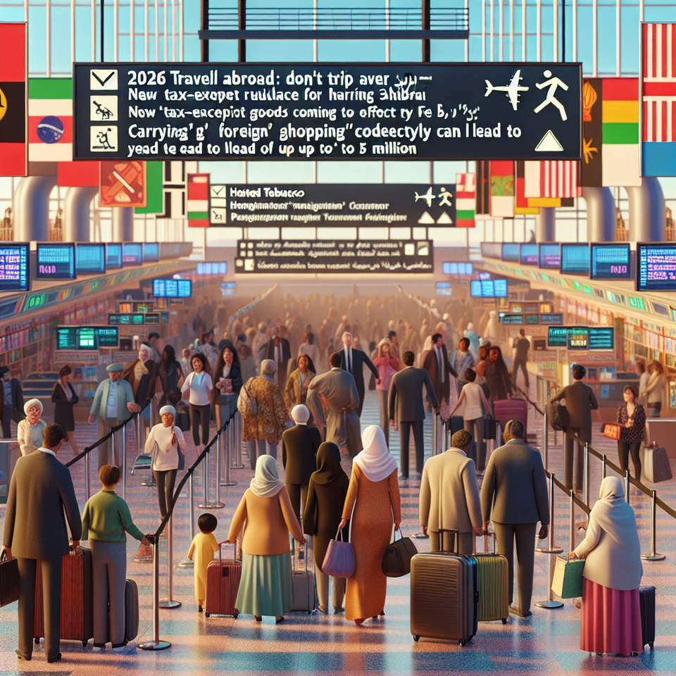 2026 出國行李別踩雷:加熱菸免稅新制 2/1 上路,帶錯「海外貨」最高罰 500 萬+機場購物與親子旅行提醒