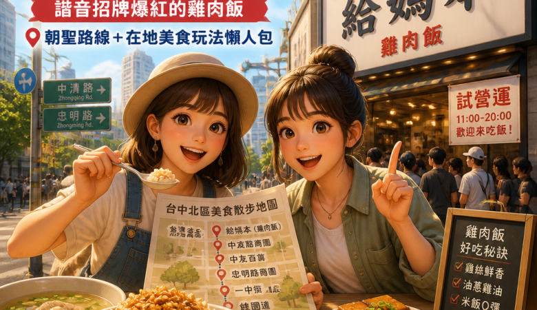 台中北區「給媽本」到底賣什麼？諧音招牌爆紅的雞肉飯朝聖路線＋在地美食玩法懶人包