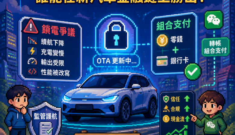 從「鎖電」到「組合支付」：當軟體開始重寫硬體價值，誰能在新汽車金融鏈上勝出？