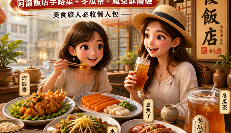 跟著國宴級「台南Style」吃一圈：阿霞飯店手路菜＋冬瓜茶＋鳳梨酥體驗，美食旅人必收懶人包