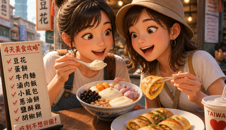 日本旅人瘋豆花、蛋餅也圈粉：台灣庶民美食必吃懶人包，4天吃到不想回國