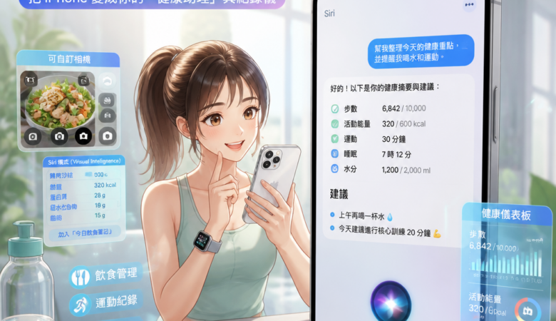 iOS 27 的可自訂相機與聊天式 Siri：把 iPhone 變成你的「健康助理」與紀錄儀