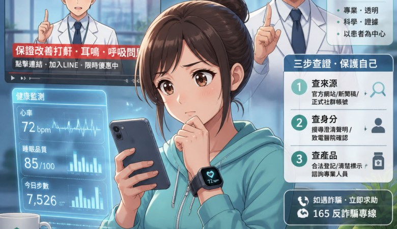 當AI深偽盯上名醫：從冒名賣藥事件看數位健康時代的「可信任醫療」與自我防詐