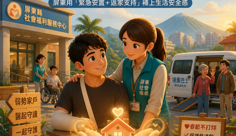 不是老人也不是身障：當城市把你漏接，屏東用「緊急安置＋返家支持」補上生活安全感