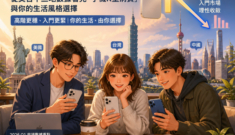 iPhone 17 為什麼越賣越好？從美台中三地數據看見「手機K型消費」與你的生活風格選擇