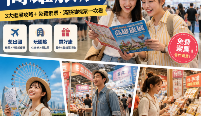 2026高雄旅展懶人包：高雄展覽館 3大逛展攻略＋免費索票、滿額抽機票一次看