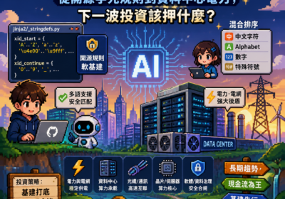 AI 超級週期進入「基建戰」：從開源字元規則到資料中心電力，下一波投資該押什麼？