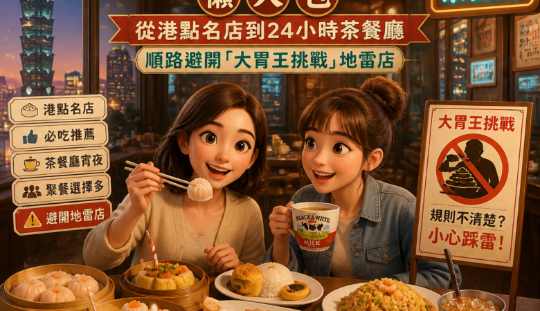 台北港式美食懶人包：從港點名店到24小時茶餐廳，順路避開「大胃王挑戰」地雷店