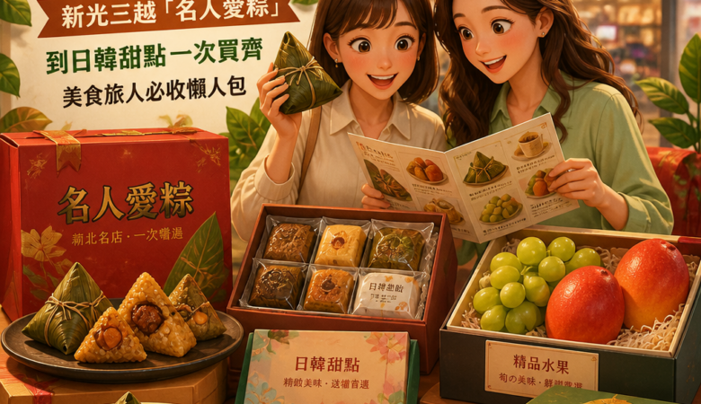 端午送禮不只粽子：新光三越「名人愛粽」到日韓甜點一次買齊，美食旅人必收懶人包