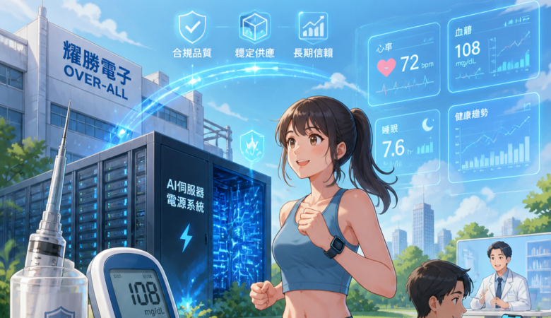 從安全針具到AI伺服器電源：耀勝轉型揭示數位健康時代的「供應鏈護城河」與個人預防醫學新機會
