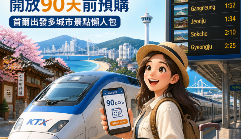 韓國鐵道自由行升級：KTX／ITX 線上訂票開放90天前預購，首爾出發多城市景點懶人包