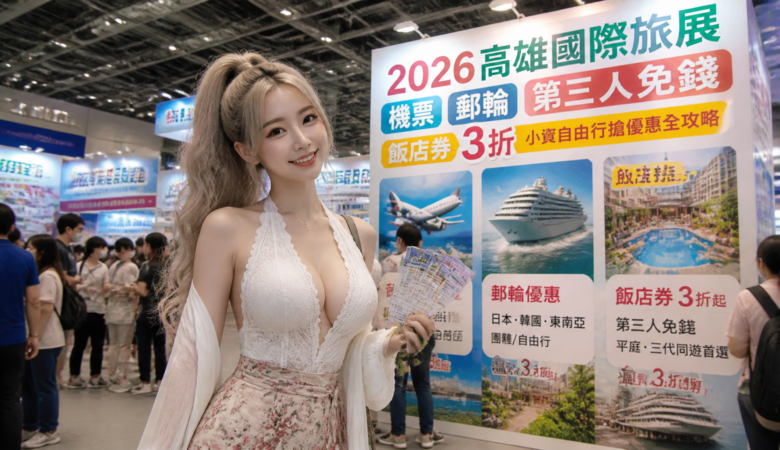 2026高雄國際旅展怎麼買最划算？機票、郵輪「第三人免錢」到飯店券3折，小資自由行搶優惠全攻略