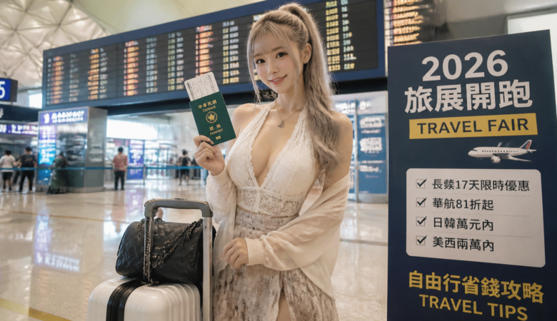 2026 旅展機票戰開打：長榮17天限時、華航81折起，日韓萬元內到美西兩萬內的自由行省錢攻略