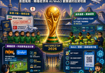 2026 世界盃變「地緣政治壓力測試」：簽證風險、轉播經濟與 AI/Web3 觀賽鏈的投資地圖