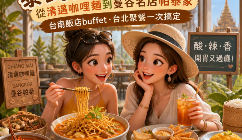 夏天沒胃口就吃這味！泰式料理必吃懶人包：從清邁咖哩麵到曼谷名店帕泰家，台南飯店buffet、台北聚餐一次搞定