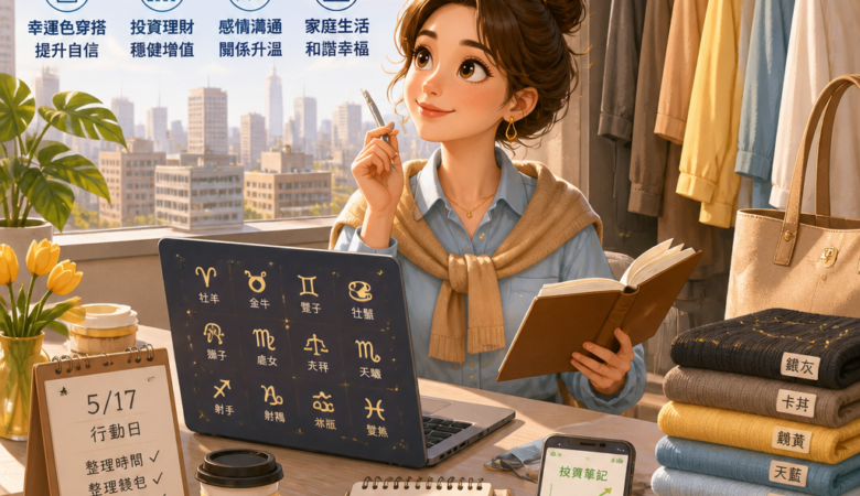 把 5/17 星座運勢穿上身：用幸運色整理衣櫃、讓投資與家庭生活都更順的城市攻略