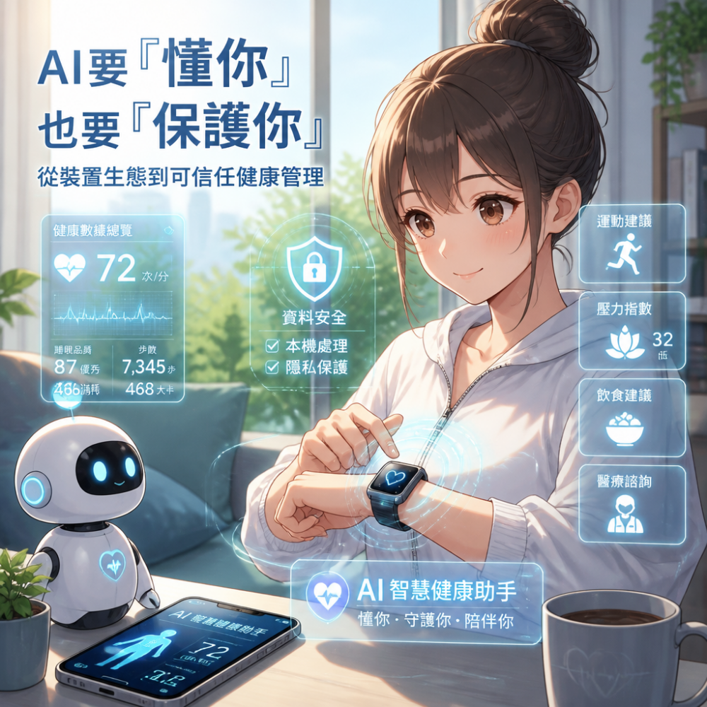 AI要「懂你」，也要「保護你」：從裝置生態到可信任健康管理
