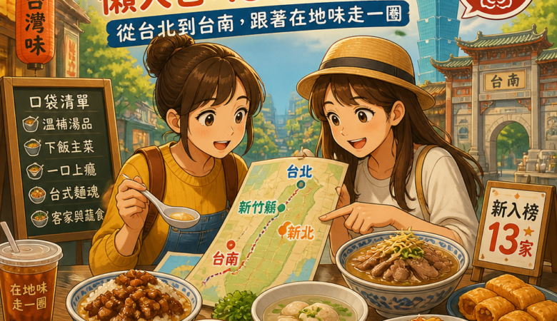 2026必比登必吃小吃懶人包：13家新上榜從台北到台南，跟著在地味走一圈