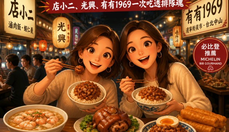 三重到台北中山：必比登滷肉飯三連發！店小二、光興、有有1969一次吃透排隊魂