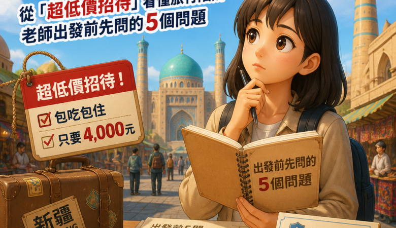 4千元玩新疆？從「超低價招待」看懂旅行陷阱：老師出發前先問的5個問題