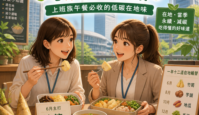 台中「當季食材月」吃竹筍也能學食農：上班族午餐必收的低碳在地味