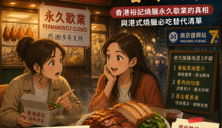 南京復興深夜香味失守！香港裕記燒臘永久歇業的真相與港式燒臘必吃替代清單