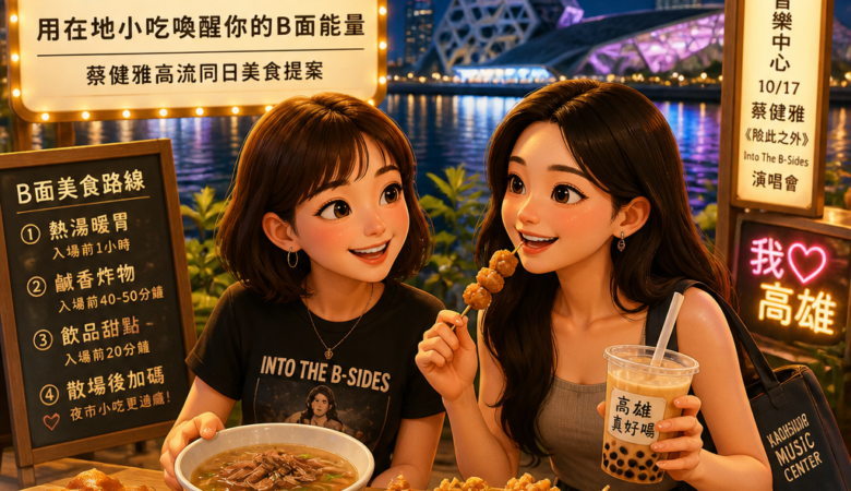 高流高雄演唱會前必吃清單：用在地小吃喚醒你的B面能量｜蔡健雅高流同日美食提案