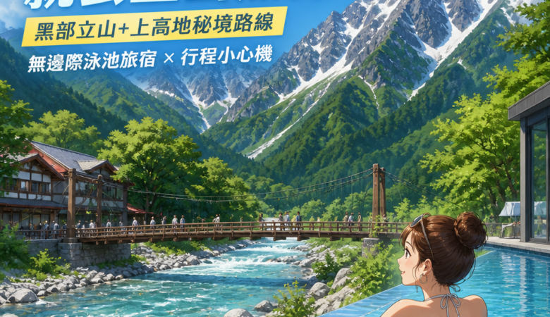 夏季避暑就去立山黑部！黑部立山+上高地秘境路線、無邊際泳池旅宿與行程小心機
