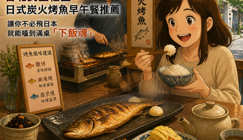 台北民生社區日式炭火烤魚早午餐推薦：朝炭讓你不必飛日本就能嗑到滿桌「下飯魂」