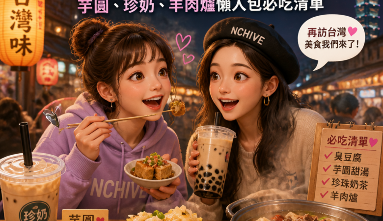 NCHIVE二度來台追巡演，也要追「台灣臭豆腐」：芋圓、珍奶、羊肉爐懶人包必吃清單