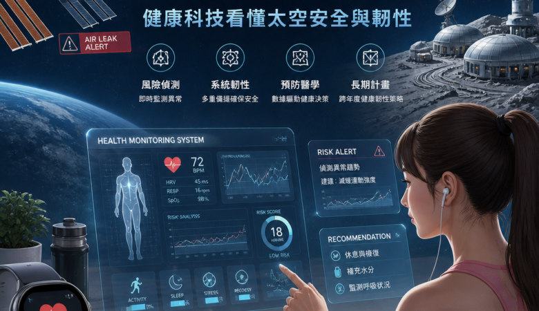 從ISS的洩漏警訊到月球基地：健康科技看懂太空安全與韌性