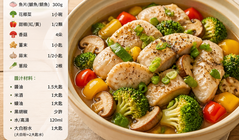 10分鐘懶人食譜｜家常料理必學：拾青今晚吃什麼·一鍋搞定「人寵共融」彩蔬鮮魚香蔥煲（含作法教學）」