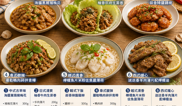 【家常料理必學】東石海之夏靈感6款快速料理：10分鐘上桌的中式/西式/日式/韓式/泰式/越式海風宴（含食譜）