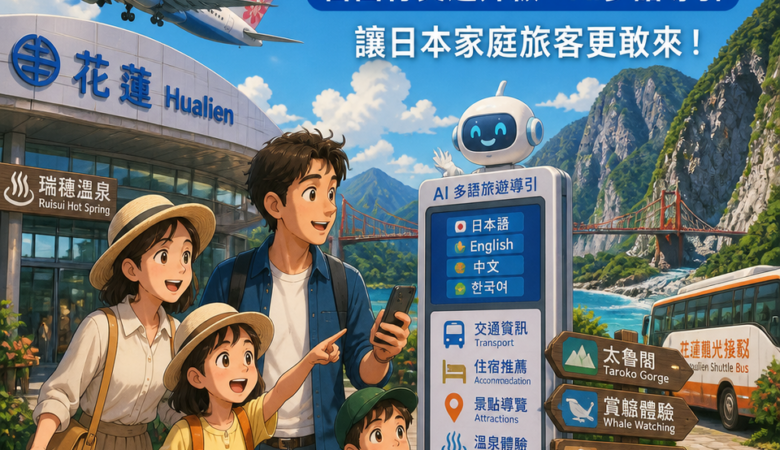 花蓮包機卡位仙台：自由行交通升級＋AI多語導引，讓日本家庭旅客更敢來