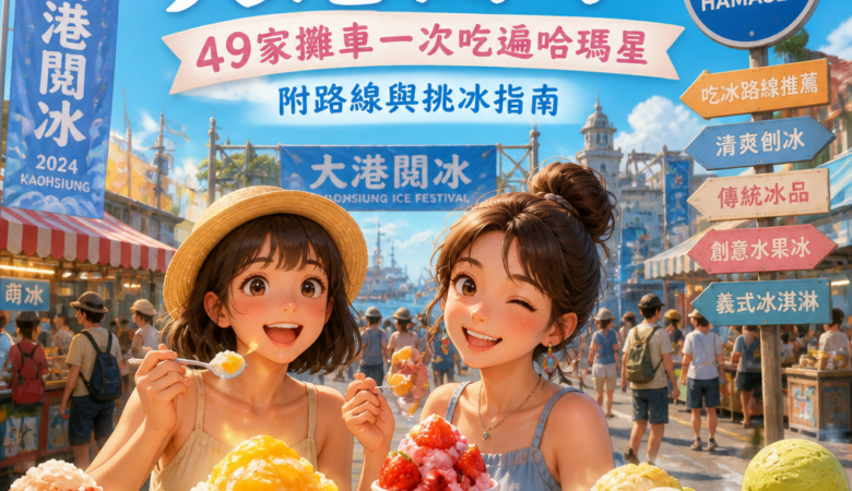 高雄夏日必吃冰品懶人包：大港閱冰49家攤車一次吃遍哈瑪星（附路線與挑冰指南）