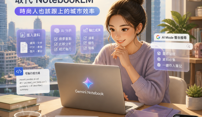 把筆記變成研究室：Gemini Notebook 取代 NotebookLM，時尚人也該跟上的城市效率