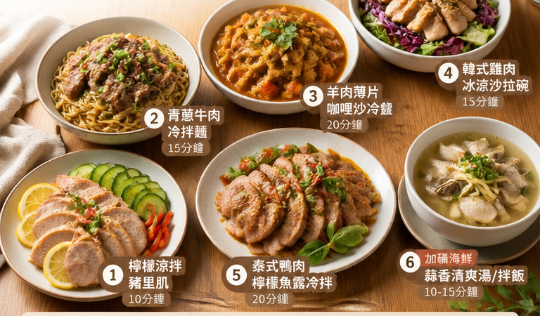 10分鐘家常料理必學：豬牛羊雞鴨海鮮夏日消暑又補鐵（附懶人食譜）