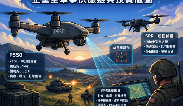 從P550到「短程偵查」：垂直起降無人機正重塑軍事供應鏈與投資版圖