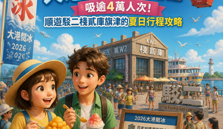 2026高雄哈瑪星必吃必逛：大港閱冰吸逾4萬人次，順遊駁二棧貳庫旗津的夏日行程攻略