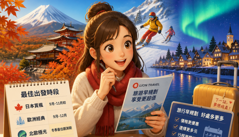 雄獅夏季旅展買氣爆發：秋冬賞楓、滑雪到北歐極光，出發時機才是王道