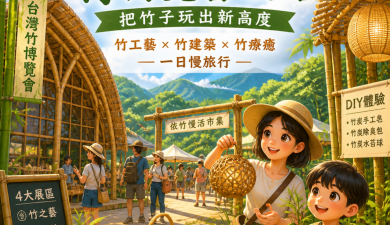 花蓮富里竹博覽會攻略：把竹子玩出新高度，竹工藝×竹建築×竹療癒一日慢旅行