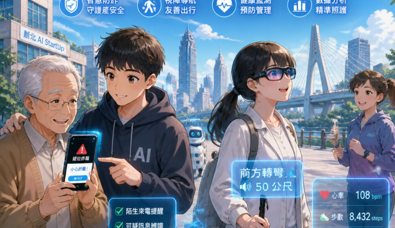 新北AI StartUp金拓獎：從防詐到視障導航，科技如何把「預防健康」變成日常
