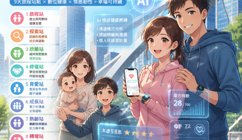 把幸福當作一種可訓練的能力：臺中「幸福知WAY・欣婚之旅」與AI時代的情感健康科技