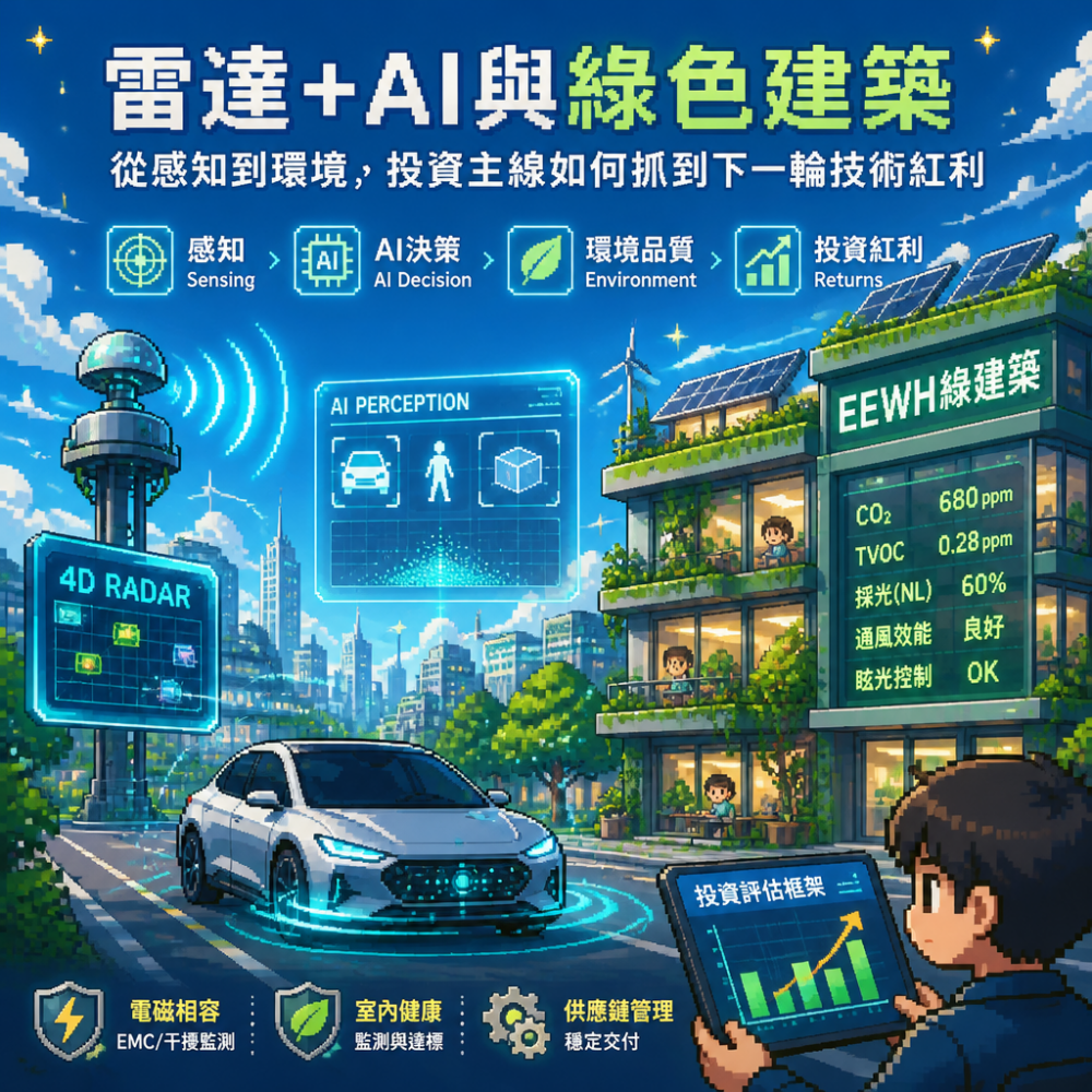 雷達+AI與綠色建築:從感知到環境,投資主線如何抓到下一輪技術紅利