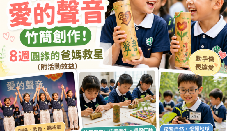 今年暑假最強夏令營：核桃兒童愛的聲音竹筒創作！8週圓緣的爸媽救星（附活動效益）
