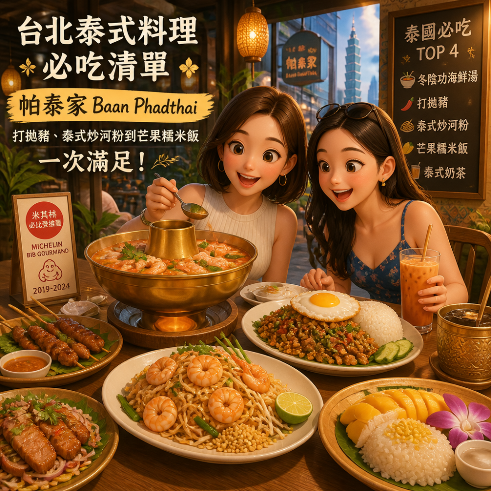 台北泰式料理必吃清單:帕泰家Baan Phadthai 打拋豬、泰式炒河粉到芒果糯米飯一次滿足