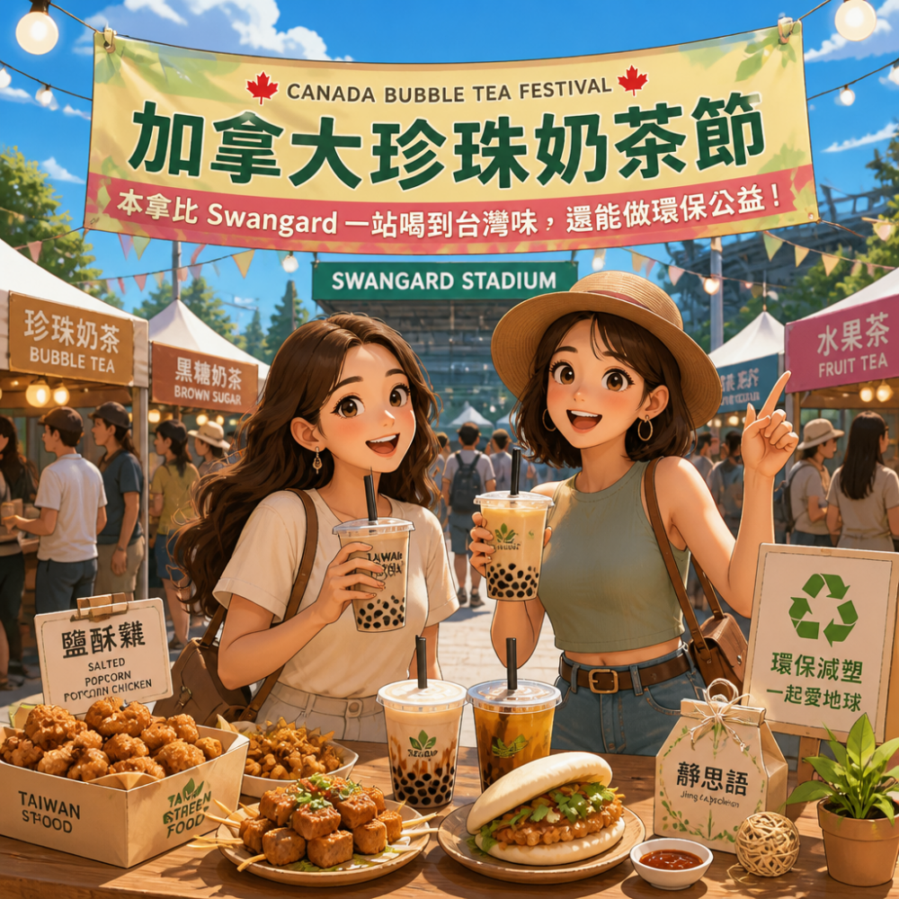 加拿大珍珠奶茶節必吃懶人包：本拿比Swangard一站喝到台灣味，還能做環保公益