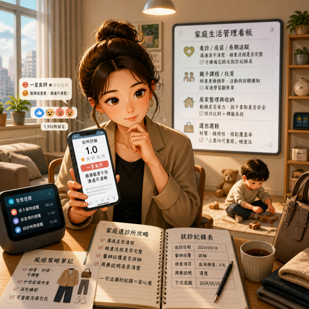 一星負評燒出社群浪潮：陳幸妤帶出的不是八卦，而是家庭選診所的風格策略