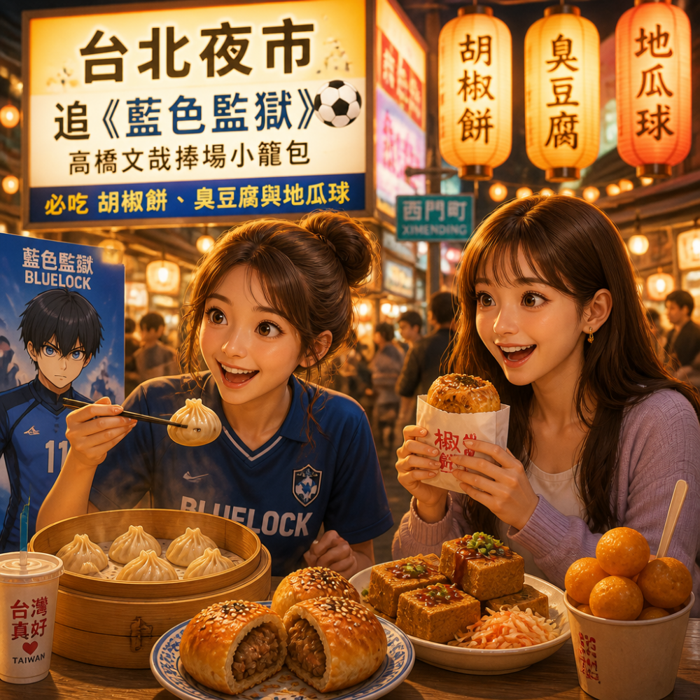 台北夜市追《藍色監獄》:高橋文哉捧場小籠包,必吃胡椒餅、臭豆腐與地瓜球
