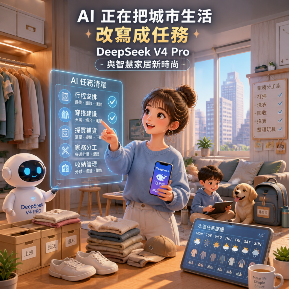 AI 正在把城市生活「改寫成任務」：DeepSeek V4 Pro 與智慧家居新時尚